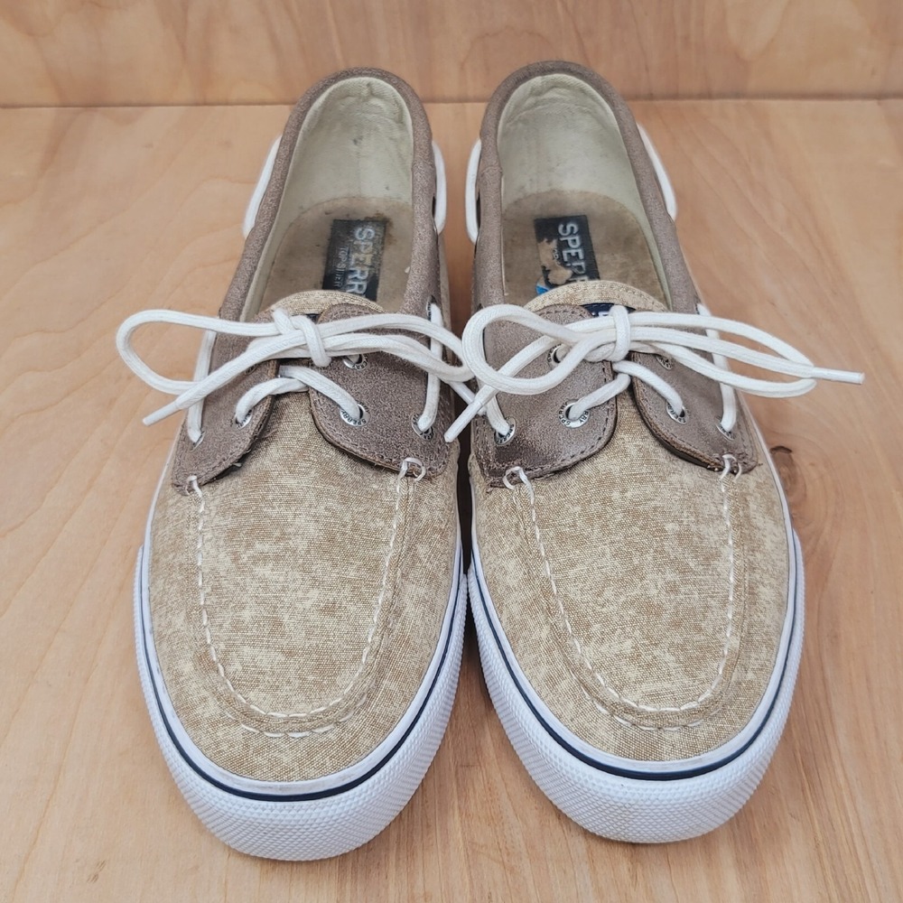 Sperry Topsider Boat Shoes Mens 10.5 M Bahama II White Cap Sneakers STS13106 - Picture 4 of 14
